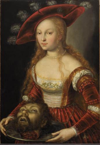 unknow artist Salome mit dem Haupt Johannes des Taufers Spain oil painting art